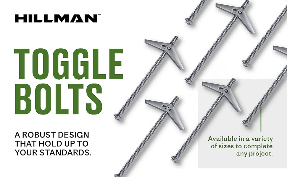 Hillman 370072 Toggle Bolt, 1/4X5Inch, 50Pack