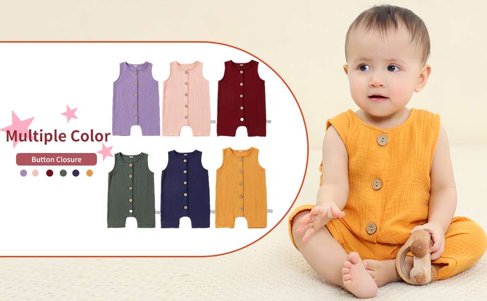 sleeveless baby romper