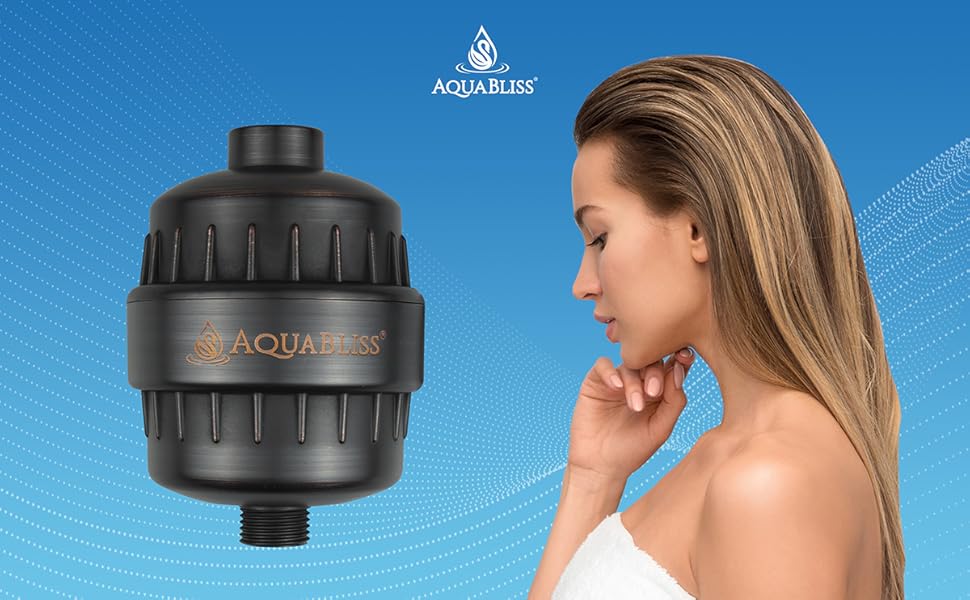 AquaBliss SF100 Shower Filter, Shower water filter for reducing chlorine orb oil rubbed bronze