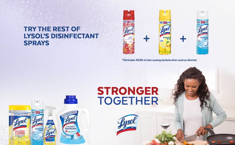 Try the rest of Lysol's Disinfectant Sprays