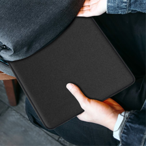 put laptop case into backpack