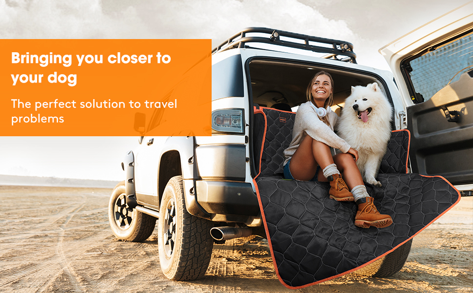 JOEJOY Car Boot Protector, Nonslip Waterproof Dog Car Seat Cover with