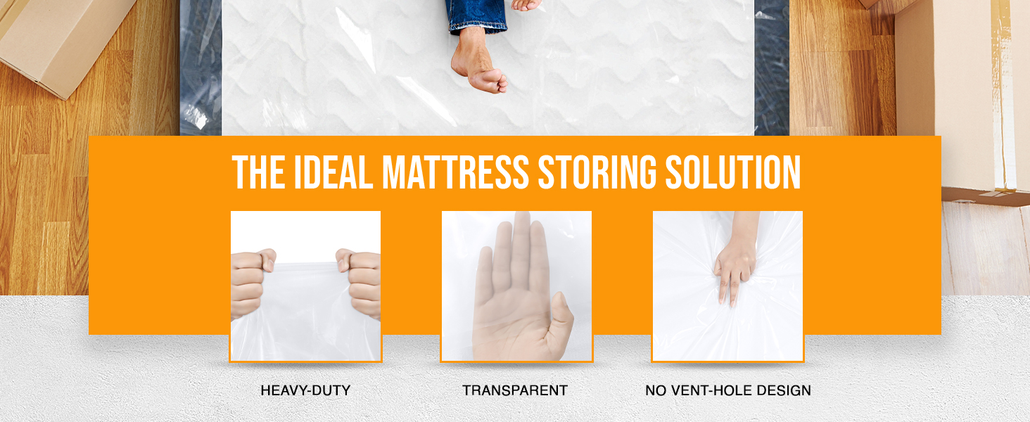 Utopia Home Mattress Bag for Moving and Storage (Pack of 2