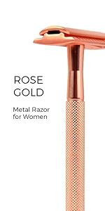 Rose Gold Safety Razor