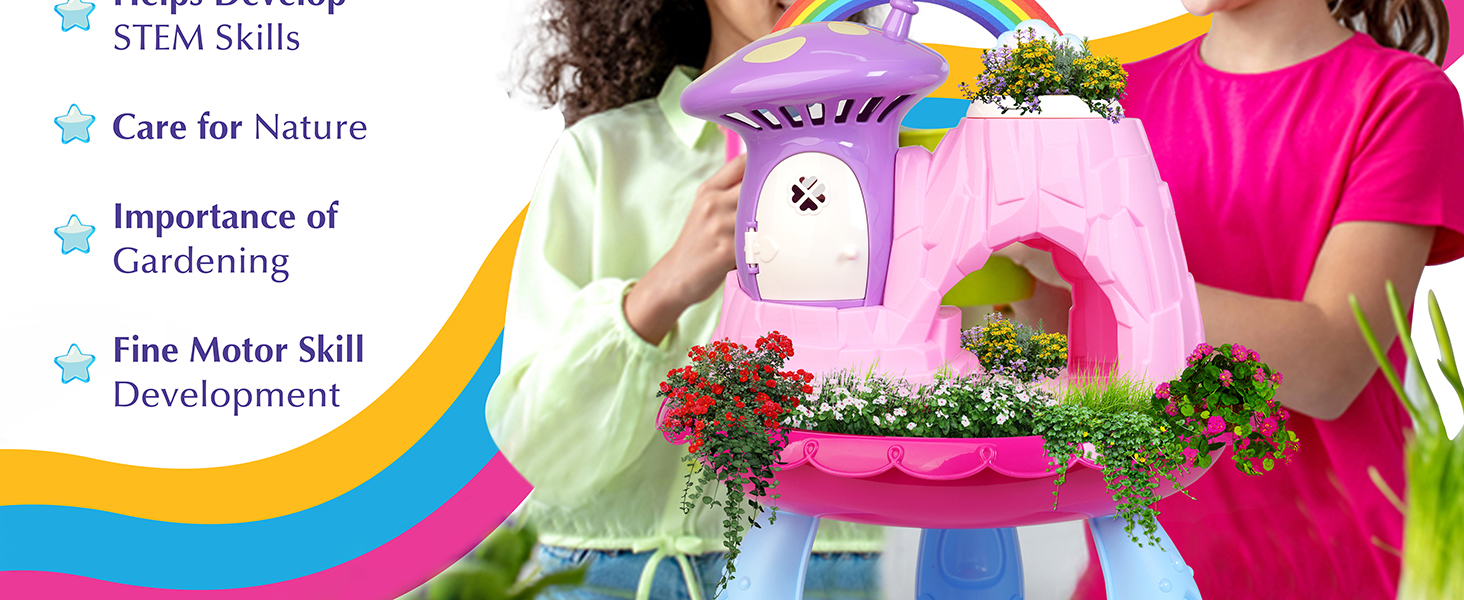 Greenbo Kids Fairy Garden Kit Indoor & Outdoor Fairy Toy