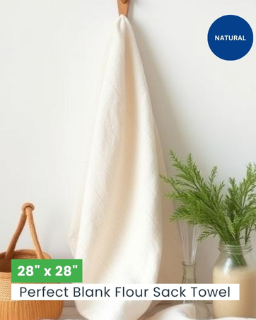 100% cotton flour sack towels for kitchen use