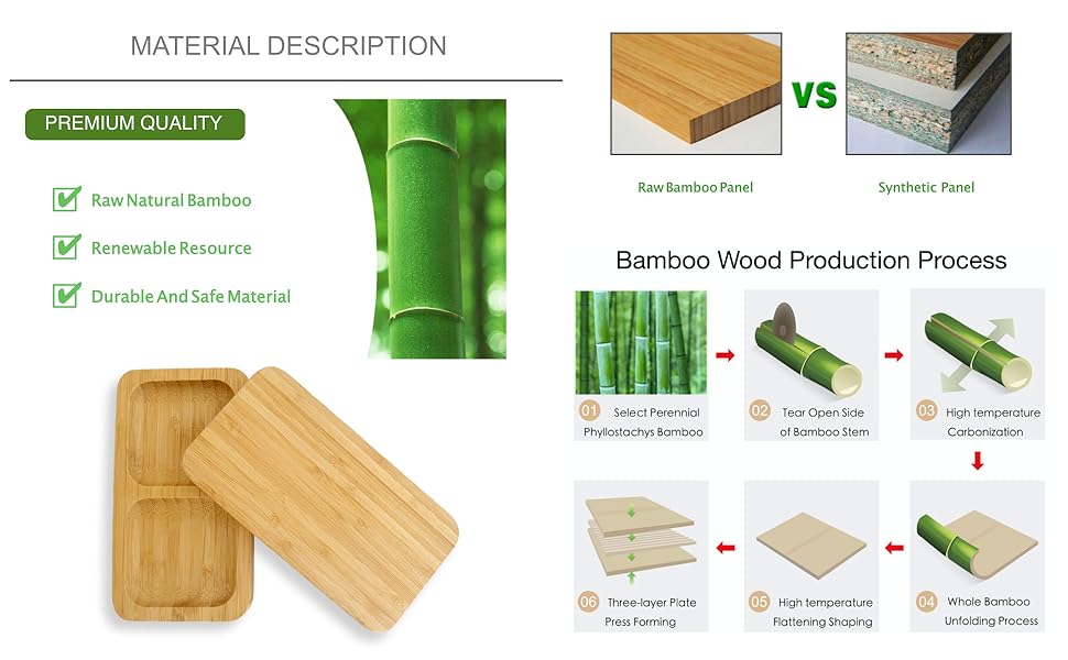 wooden platter set material 