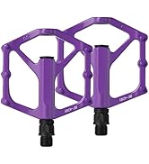 UPKOCH 1 Pair Aluminum Alloy Pedal Bike Pedals Replacements Flat BicycleCycling Bike Road Bicycle...