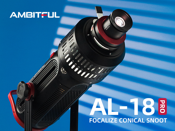 AMBITFUL 照明アクセサリー Amazon.com: AMBITFUL AL-18 Pro Projector LED Light Snoot