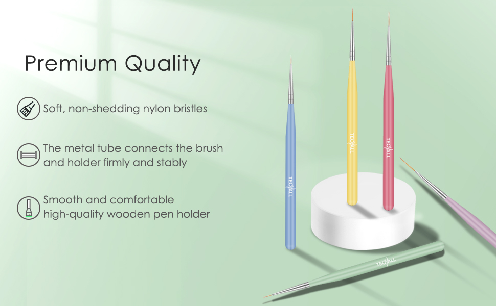 nail liner brushes