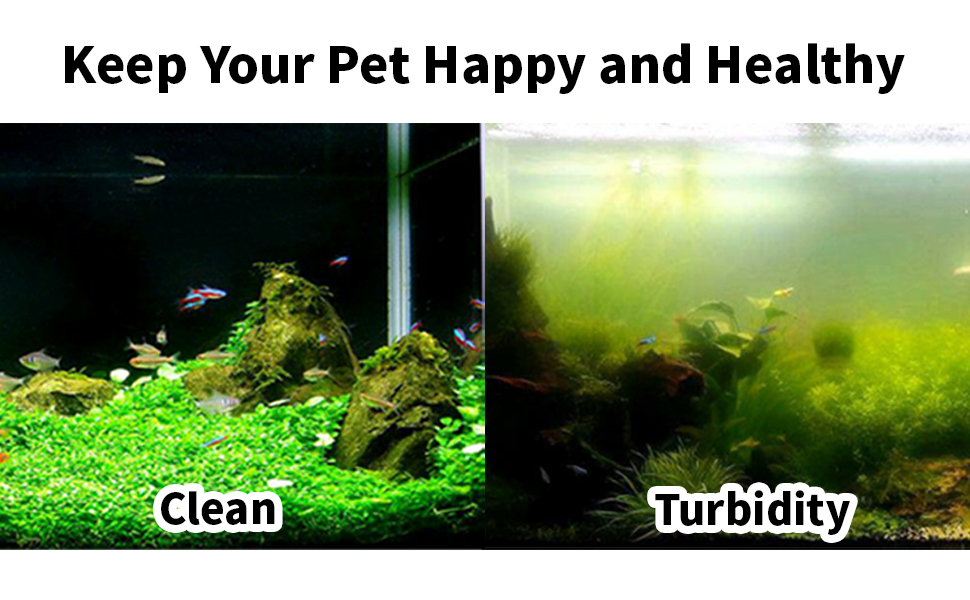 coospiderrepta Aquarium Filter Canister Filter with UVC