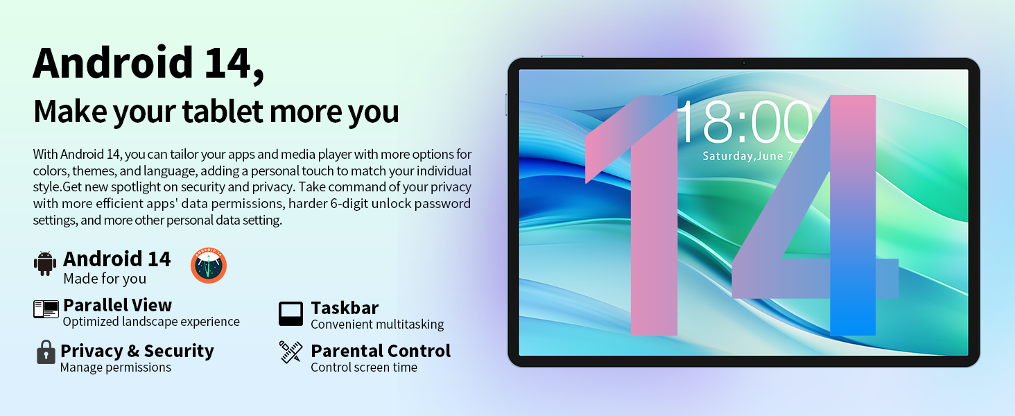 android 14 tablet