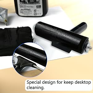 2 Pcs Rubber Brayer Roller