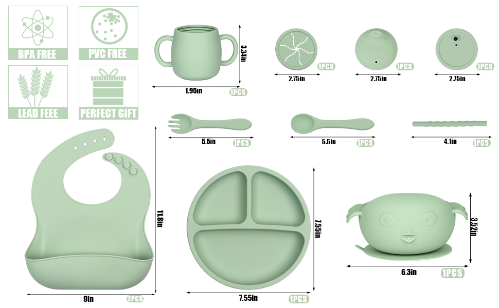 baby plates with suction