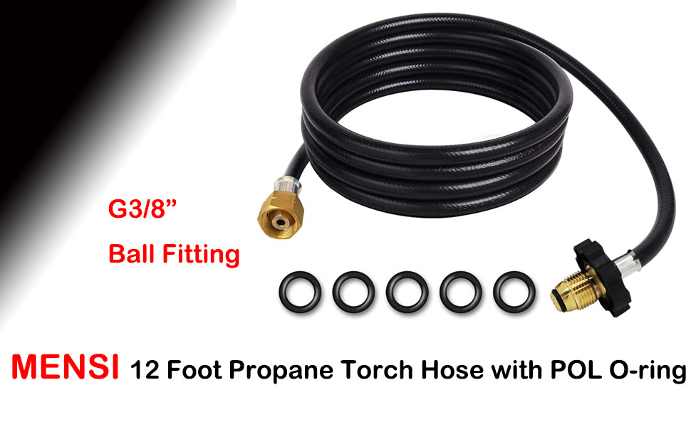 MENSI 12 Foot Propane Torch Hose Weed Burner Hose Weed