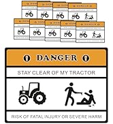Hryan Tractor Stickers, Stay Clear of My Tractor International Pulling Decals, Accessories for La...