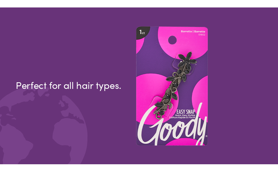 Goody Womens Hair Barrettes, Luxe Vine Slideproof And