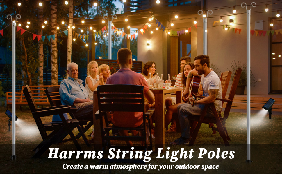 Amazon.com: Outdoor String Light Pole, 10 FT Light Poles