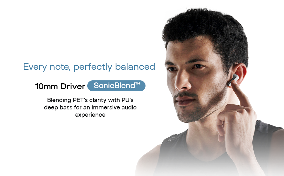 Noise Newly Launched Buds VS601 in Ear Truly Wireless Earbuds with 50H of Playtime, Transparent Case Lid, Quad Mic ENC, Dual Device Pairing, 10Mm Driver, BT V5.3 (Graphite Black)