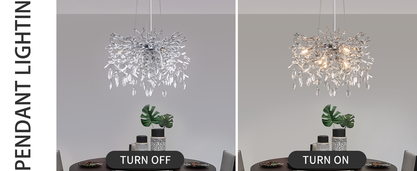 Modern Tree Branch Chandelier