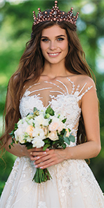 Baroque Black Crown for Women