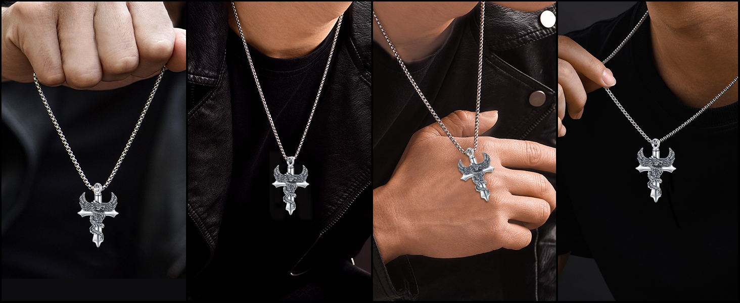 Drachen Kette Geschenk für Mama Dad