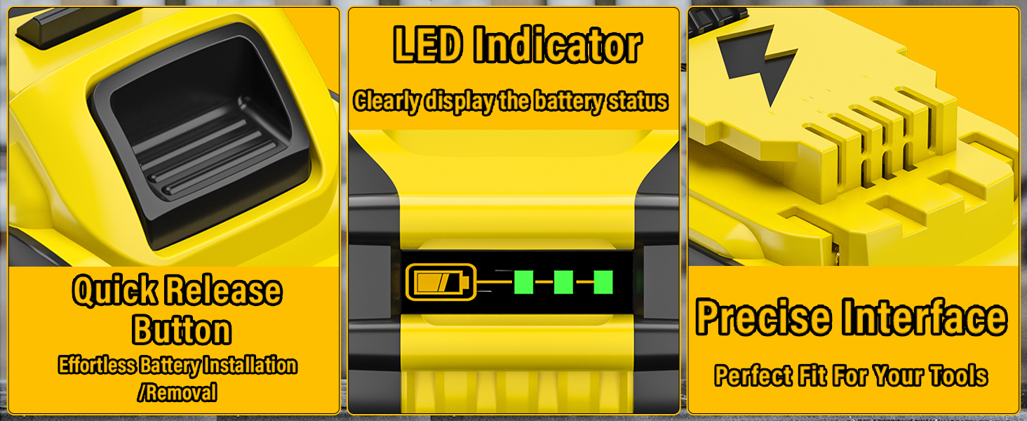 Replacement for dewalt 20v battery Replacement for dewalt 60v battery