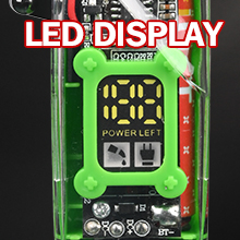 remaining battery led digital smart screen display
