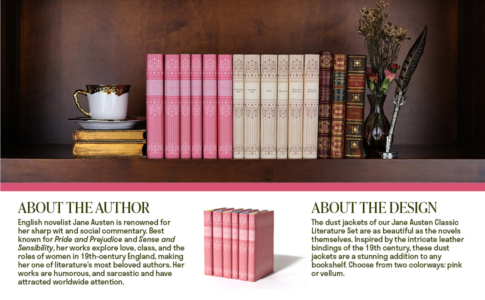 About author and design of The Jane Austen Book set from Juniper Books