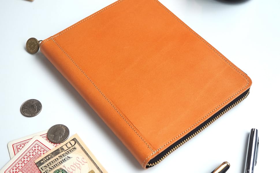Amazon.co.jp: B6判 ラウンドファスナー 手帳カバー（オイル