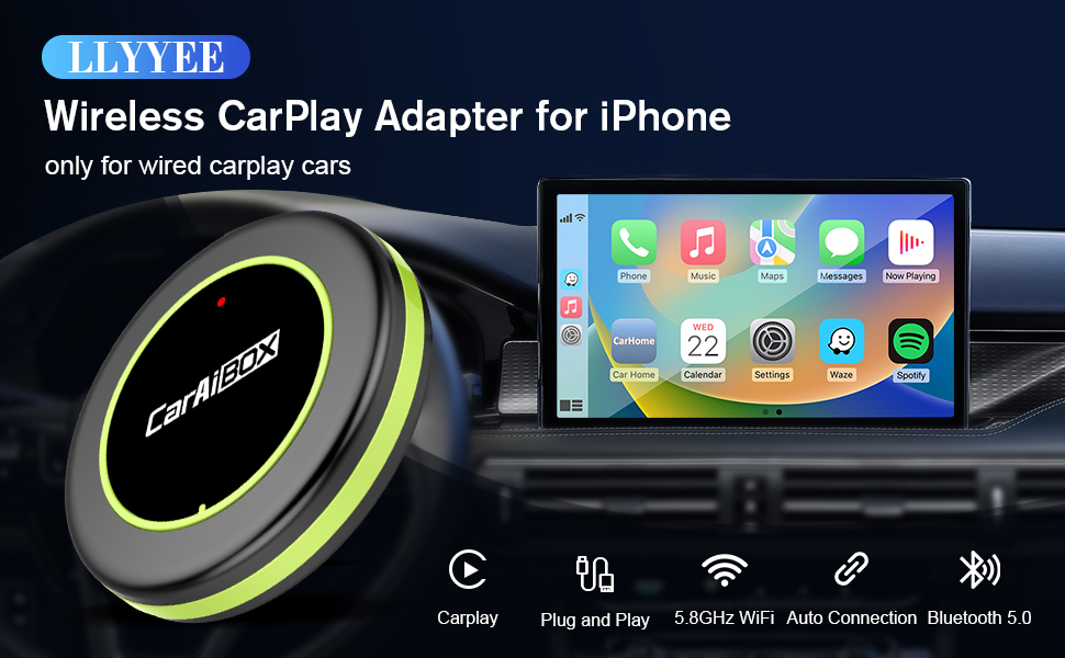 [2024 Newest] The Magic Link Car Play Wireless Adapter for