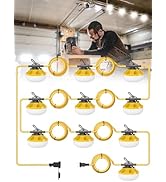 Image depicting the HYPERLITE work light in a rainy environment, demonstrating its waterproof design.