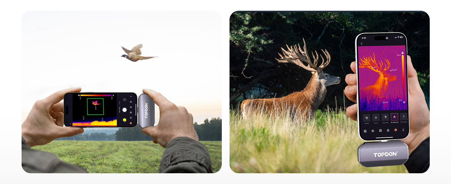 Thermal Camera TOPDON TC002C for iPhone 15 Series and iPads with TypeC