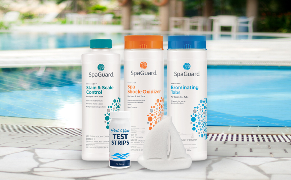 4 Month Hot Tub Chemical Kit SpaGuard Bromine Tablets