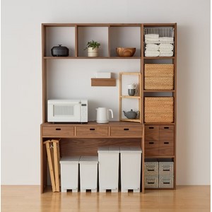 Amazon｜無印良品 スタッキングシェルフ カウンター 3列