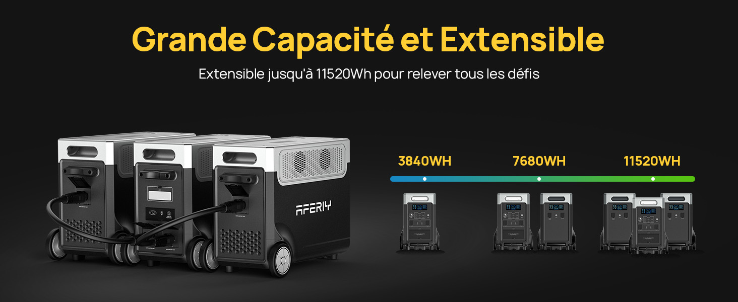 Generateur Electrique Portable 3840Wh Extensible