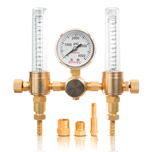 SPARC Dual Output High Quality Argon co2 regulator flow meter ideal for tig welders gas regulator