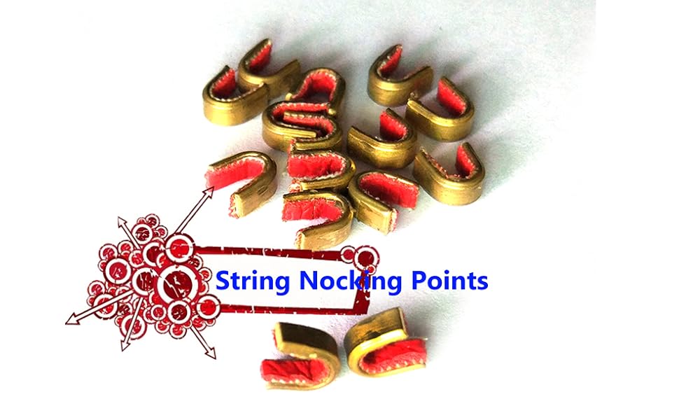NIKA ARCHERY String Nocking Points Loop String Buckle Clip for Compound