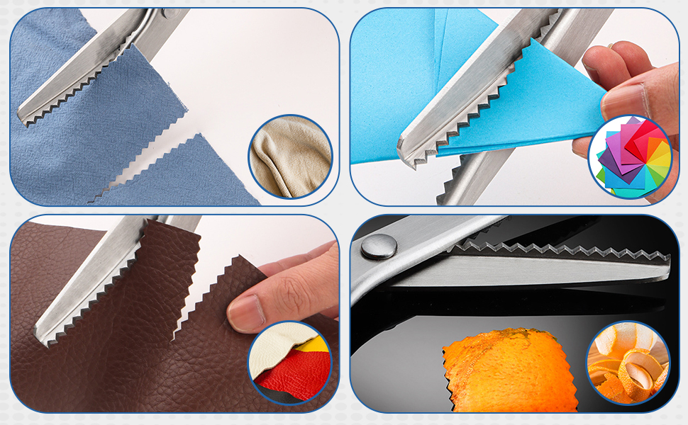 Pinking Shears for Fabric, Sewing Scissors Heavy Duty, Professional