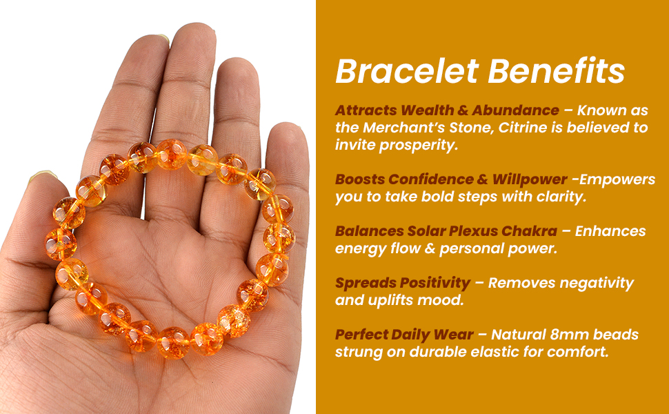 Citrine Bracelet 10mm