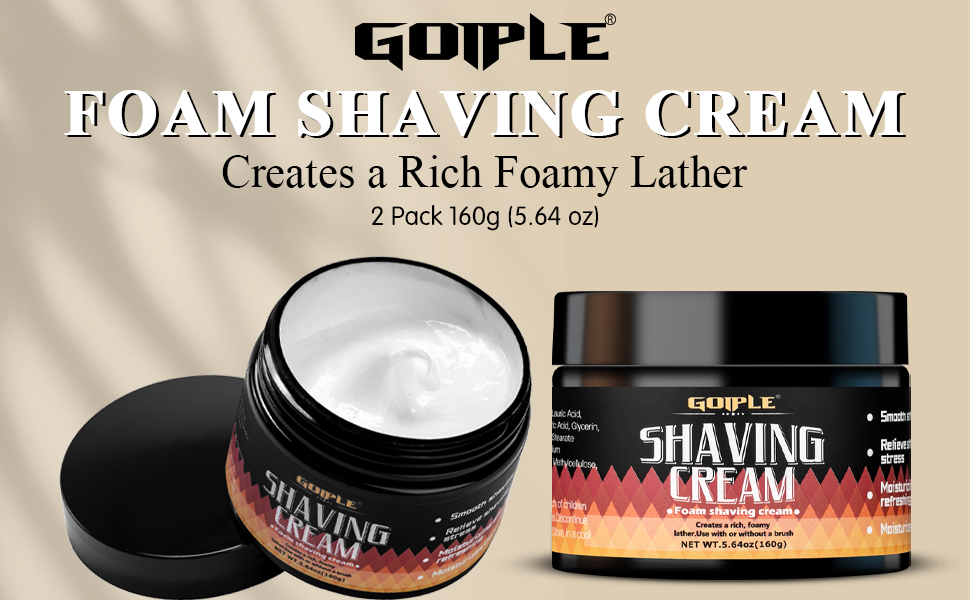 2PCS Foam Shaving Cream for Men Shave Cream for Sensitive