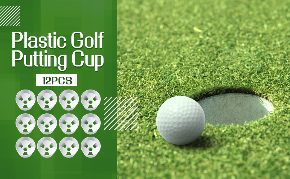 golf hole cup putting green practice indoor outdoor backyard plastic set bulk pack gift decoration