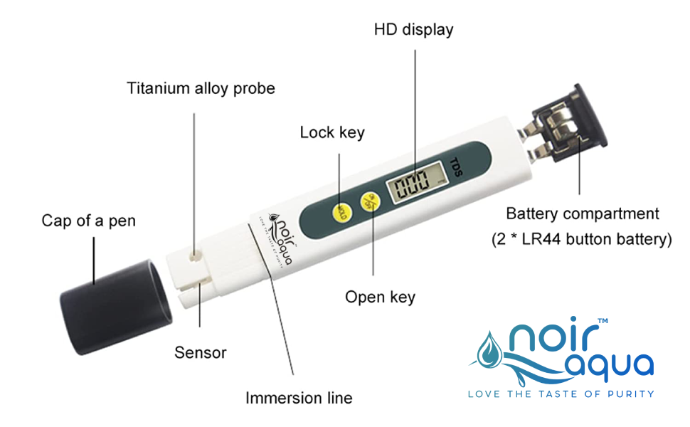 Noir Aqua Tds Meter Digital Measure Water Quality Tester tool