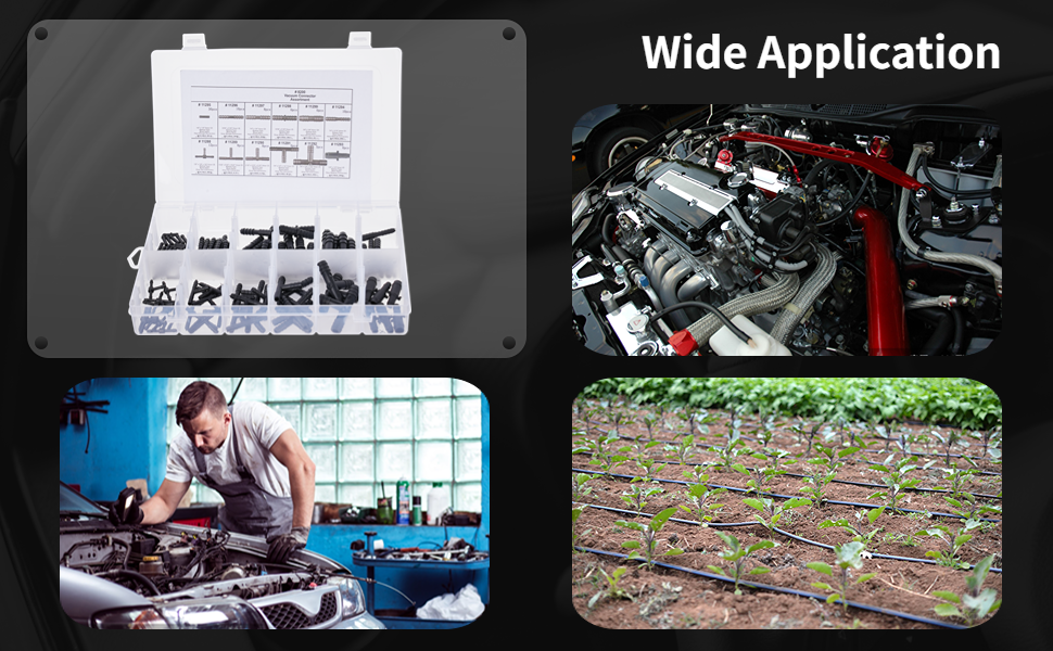 yeesport 113Pcs Vacuum Connector Assortment Kit, 12Size