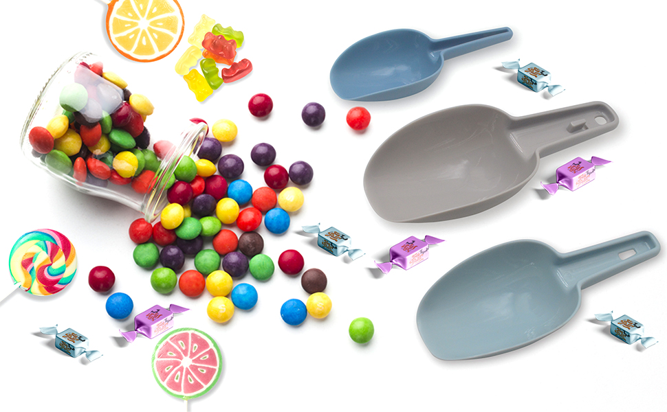 Scoops for Containers, Plastic Kitchen Scoops Flour Scoop for Canisters, Flour, Dry Foods, Candy