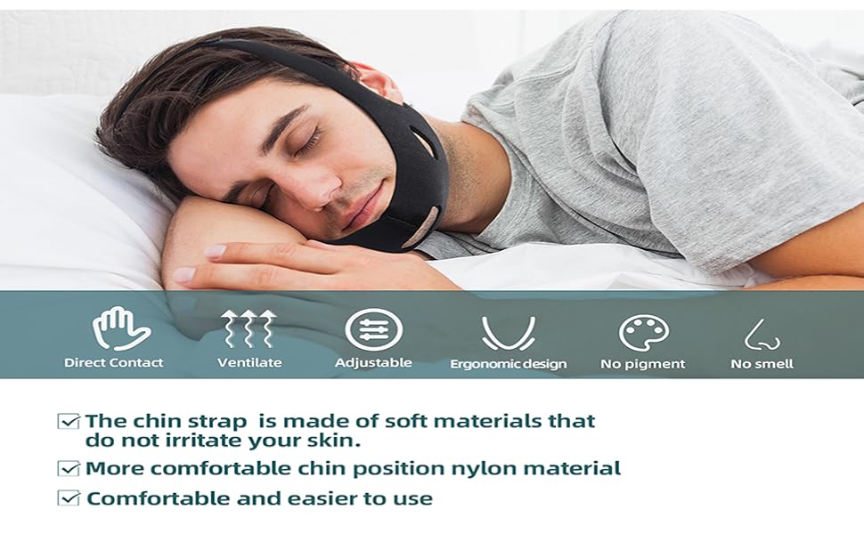 air flow jaw strap for sleep apnea