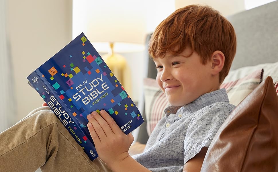 NKJV Study Bible for kids, NKJV Childrens study Bible, multicolor hardcover study bible for children
