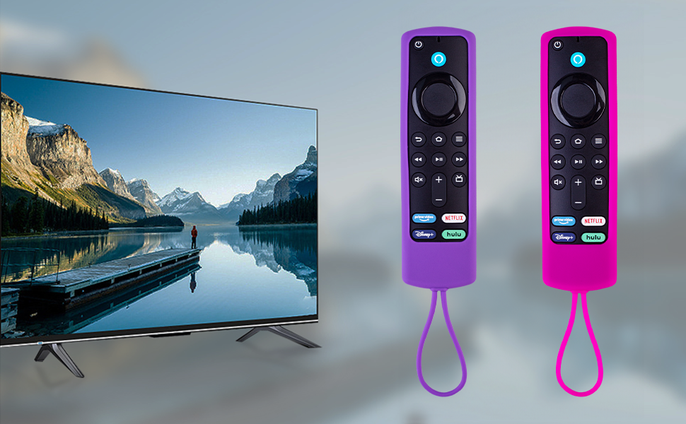 2 Pack Firestick Remote Cover,Silicone Protective Controller Sleeve