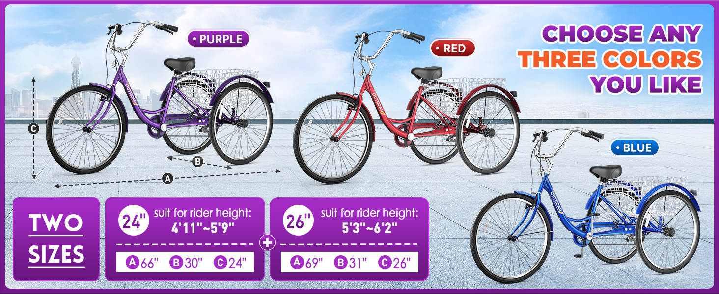 3 wheel bike