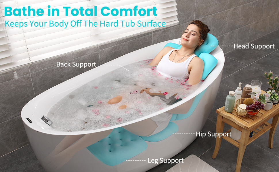 bath pillow luxury bathtub pillow full body